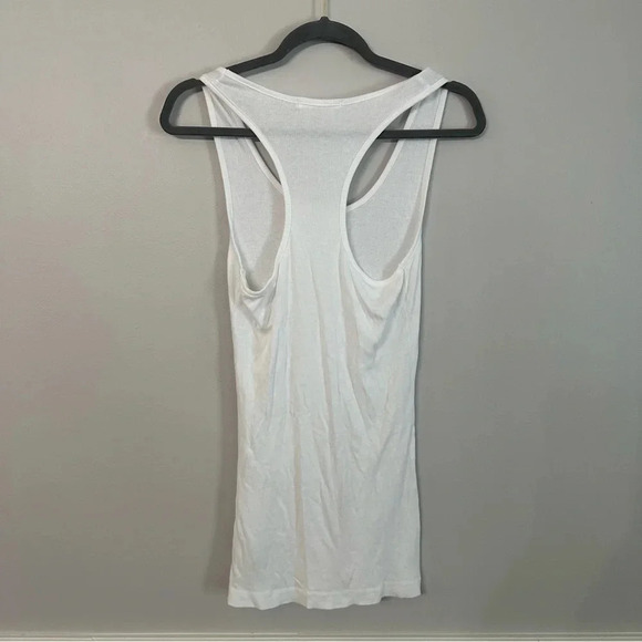 LaMade Revolve White Ribbed Racerback Lightweight Tanks NWOT - Picture 7 of 7
